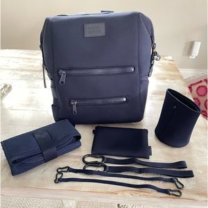 Dagne Dover Large Indi Diaper Bag Navy with all attachments. Hardly used.